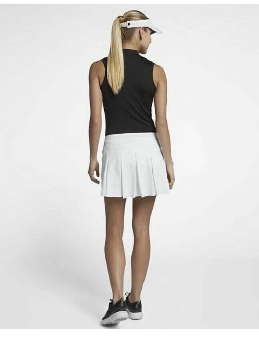 Nike Flex Dri-Fit White Pleated Golf/Tennis Skirt Size XS (fits XS/S) NWOT